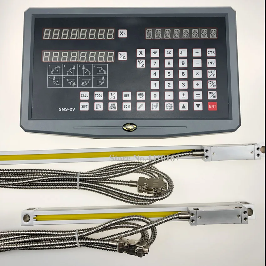 

Complete dro digital readout 2 axis with 5 micron linear optical ruler 900mm dimensions for Lathe Milling machines free shipping