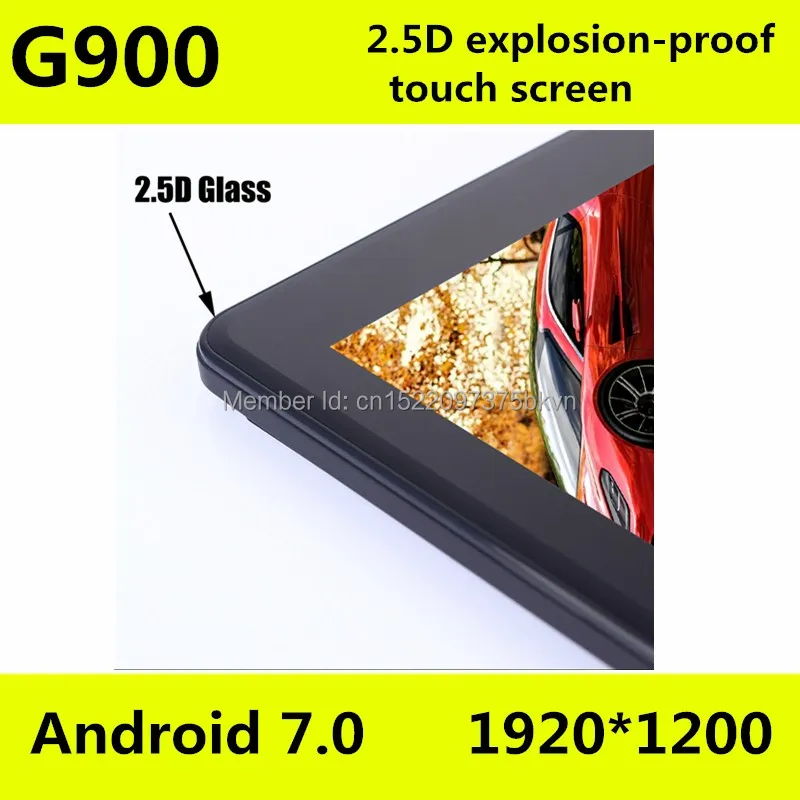 Super Tempered 2.5D Glass 10 inch tablet Android 7.0 Octa Core 4GB RAM 128GB ROM 8 Cores 1920*1200 IPS Screen Tablets 10.1 Gift