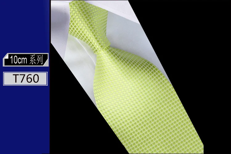 Элегантные полосатые мужские галстуки 10 см Широкие Галстуки для мужчин аксессуары для рубашек одноцветные Галстуки вечерние клетчатые свадебные галстуки - Цвет: 52