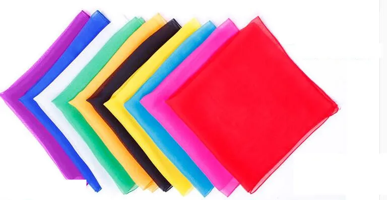 

10pcs Magic Silk 45*45cm Magician Scarf Multicolor ultra-thin Scarves Magic Tricks Stage Magic Props Classic Magia Toys Gadgets