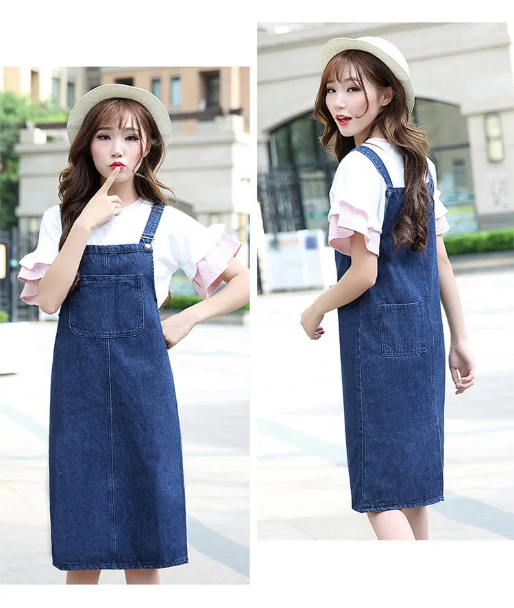 skirt overalls knee length