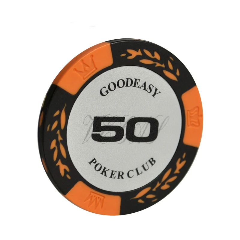 3 шт./лот Пшеница казино глины покерные фишки пользовательские покерные фишки Техасский Холдем Pokers чип доллар монеты покерный набор - Цвет: 50
