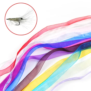

2bags 1m X 12mm wide Sparkle Bright Ribbon for Shrimp nymph Back making fly tying material for streamers