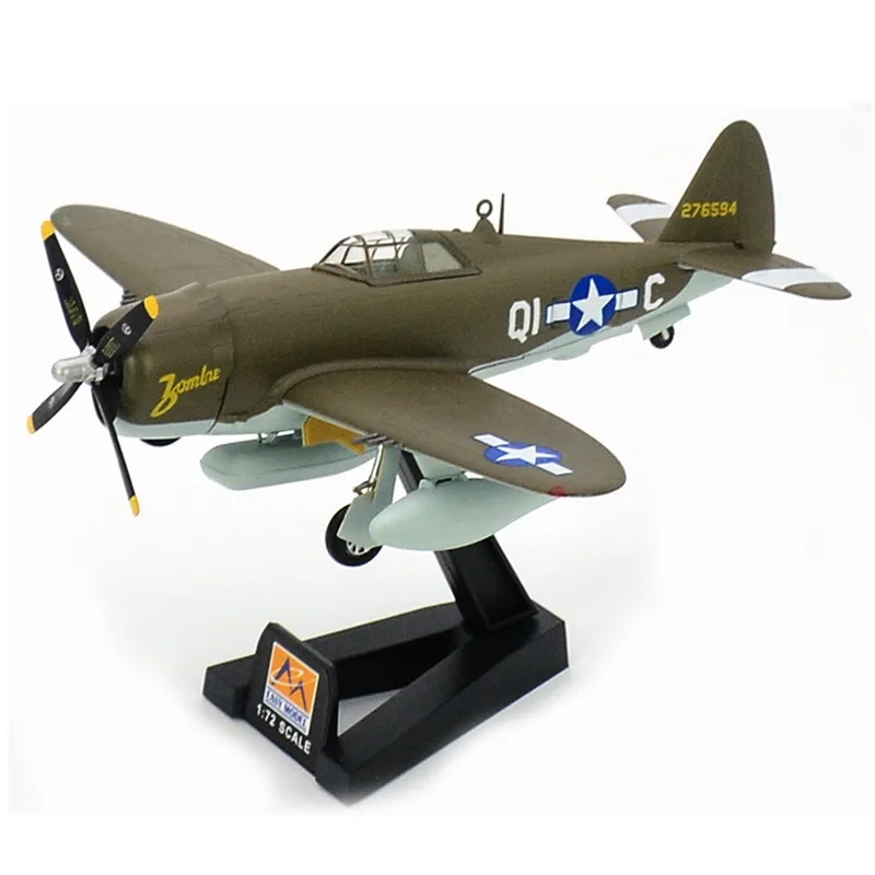 Предварительно построенный 1: 72 Республика P-47 Thunderbolt истребитель P-47D Второй мировой войны самолет хобби Коллекционная готовая пластиковая модель самолета