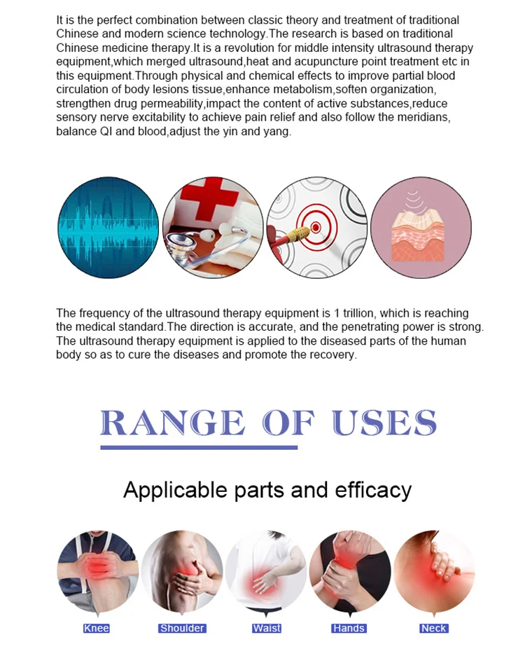 Горячее ультразвуковое физиотерапевтическое оборудование/Ультразвуковое Лечение боли