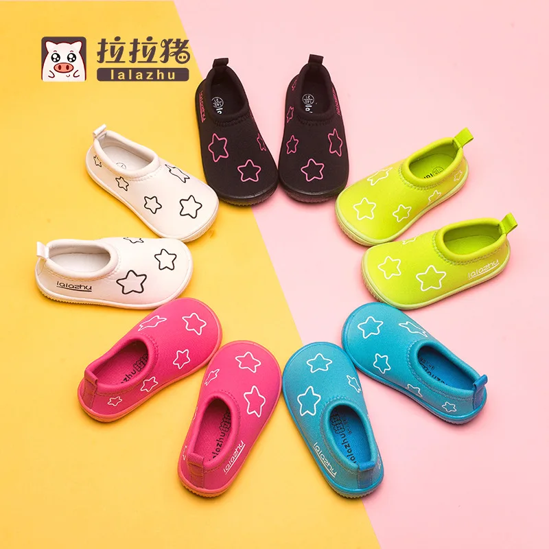 2018 جديد الأطفال حذاء كاجوال الربيع الاطفال أحذية مدرسة ل طفل الفتيات الصبي الشقق سترتش تنفس الانزلاق على الأحذية