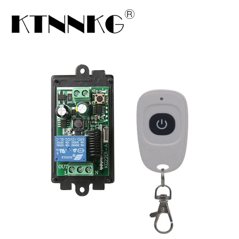

AC85-260V 2 Channels Relay Wireless Remote Switch Control + 2pcs Two Keys Learning Copy Remote Control for Electric Door Gates