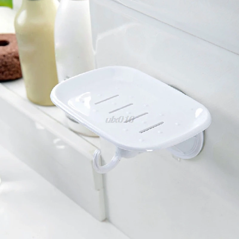 Durable Suction Cup Plastic Wall Soap Dish Basket Holder Tray Bathroom Shower 14 x 9cm Mar Whosale&DropShip|Мыльницы| |