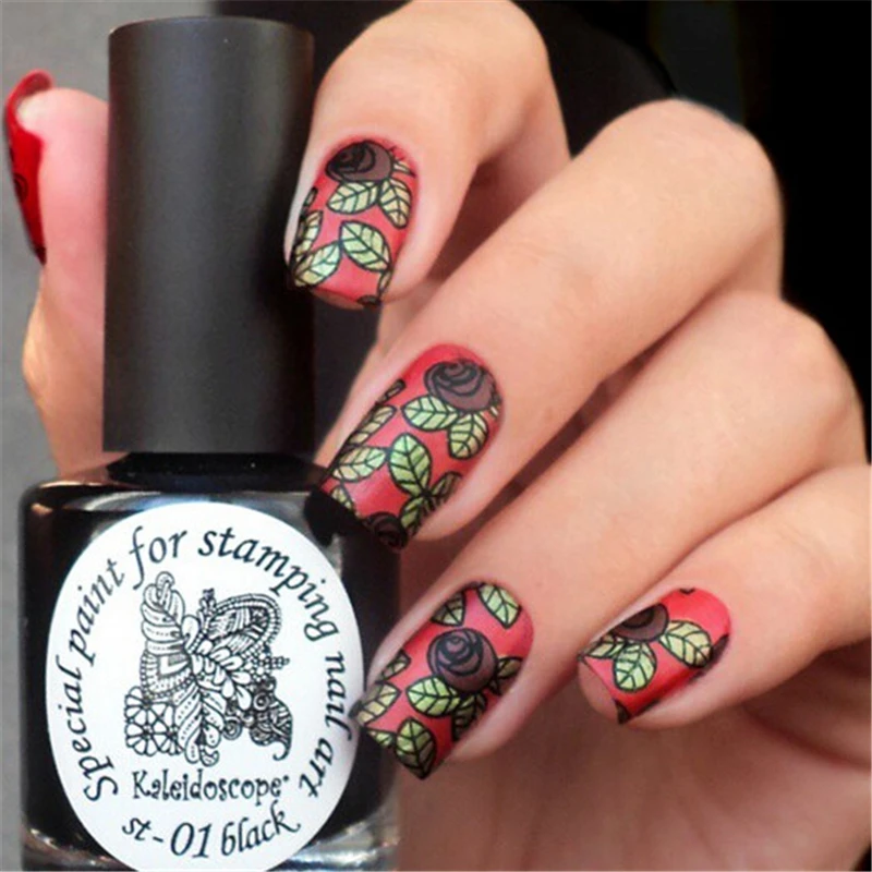 BORN PRETTY Rose Flower шаблон для стемпинга нейл арта на День святого Валентина печатная