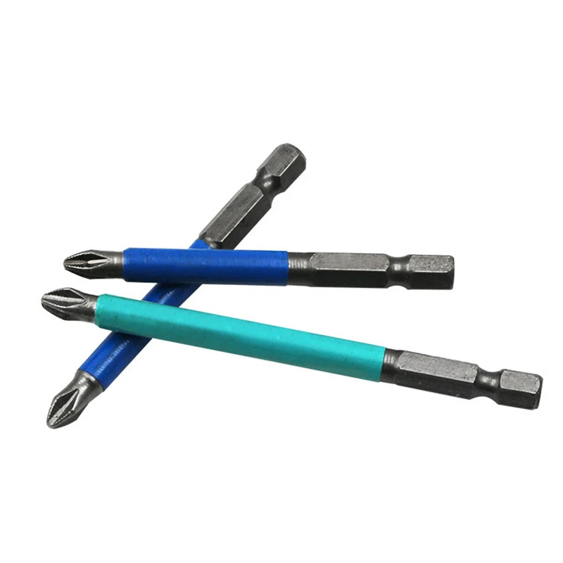 

5 Pcs 1/4 Inch Hex Shank Magnetic Anti Slip Electric Screwdriver Bits PH2 Single Cross Head PAK55
