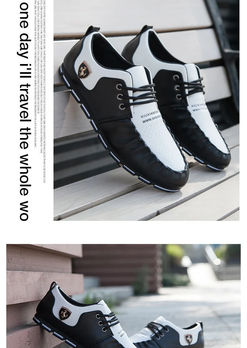 New 2017 Luxury Brand Men Shoes Casual Leisure Shoes Leather Shoes Breathable For Male Footear Loafers Men's Flats09