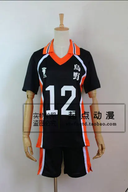 ROLECOS Haikyuu Cosplay Костюм Karasuno старшеклассный волейбольный клуб Хината Shyouyou Спортивная Трикотажная форма - Цвет: as picture