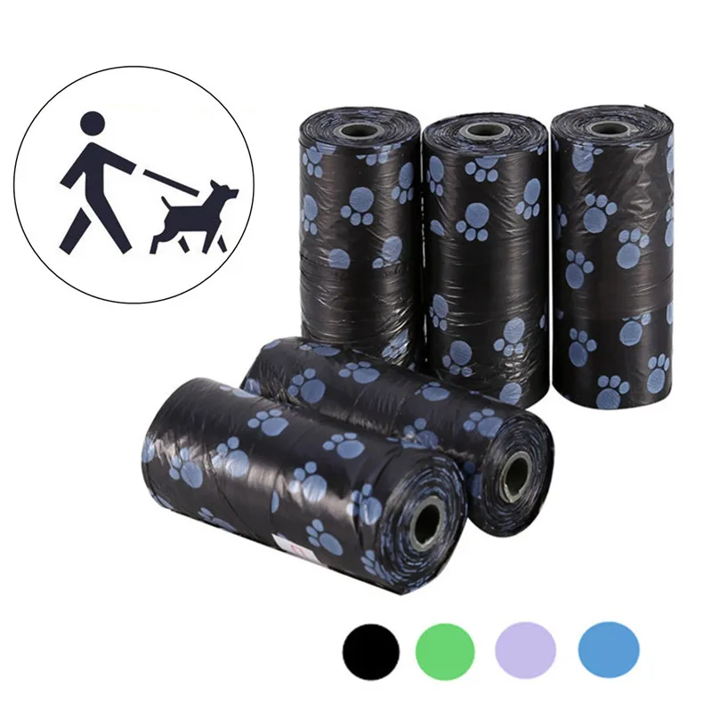 

Portable 10 Rolls 150pcs Puppy Dog Waste Poop Bags Leak Proof Biodegradable Poop Bag Pet Garbage Bags With Dog Bag Dispenser