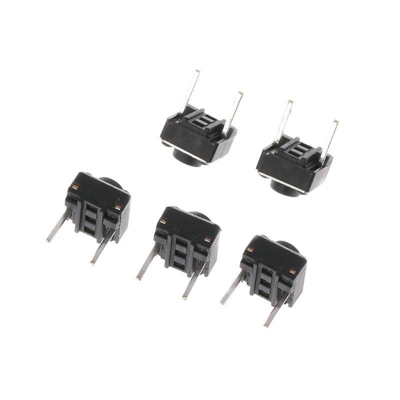 100 pcs 6x6x5mm 2 핀 마이크로 순간 누름 버튼 촉각 스위치 l15