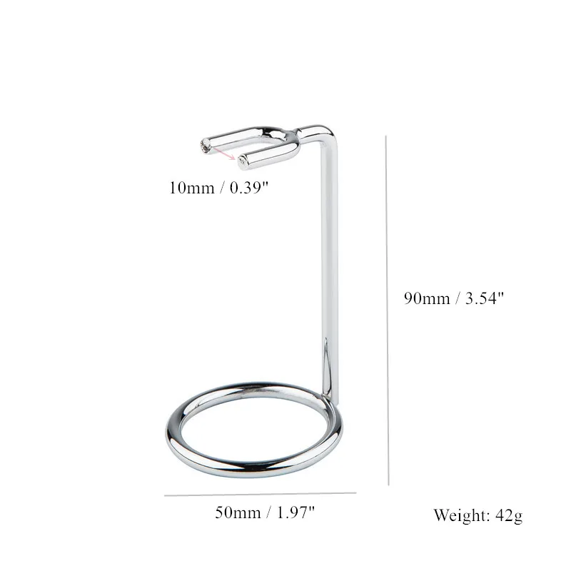 Мужская металлическая художественная бритвенная щетка, подставка, бритвенная база, хромированная Серебряная бритва для бритья, бритва для чистки бороды, бритва, комплект картриджа, легко переносится