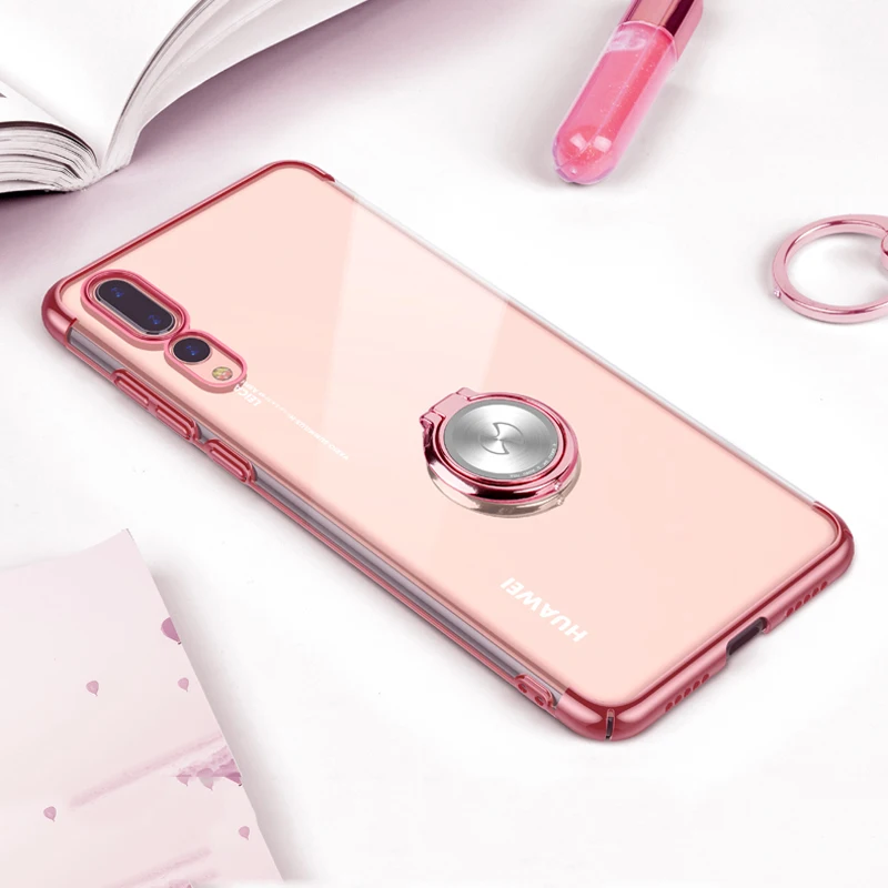 Для huawei P20 Pro Ring Case Xundd Роскошный прозрачный ПК задняя крышка для huawei mate 20 pro p10 plus чехол для телефона подходит магнитный автомобильный держатель