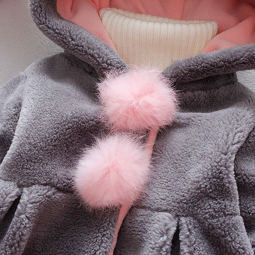 ARLONEE/пальто для маленьких девочек; куртки; Осень-зима г.; утепленная бархатная куртка для девочек; верхняя куртка с помпонами; модная верхняя одежда