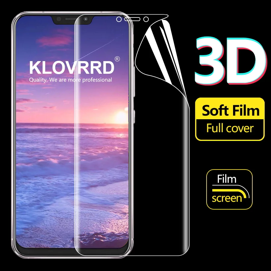 

KLOVRRD Soft TPU Full Cover Screen Protector for Asus Zenfone Max Pro M2 M1 ZB631KL ZB633KL ZB601KL 5 5Z ZS620KL ZE620KL Film