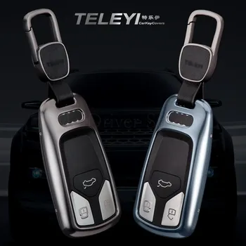 

key case For Audi A4 L Q7 2016 2017 aluminum alloy Remote Key shell For A5 B9 Q5 TTS S5 S7 key Cover Protection Car Accessories