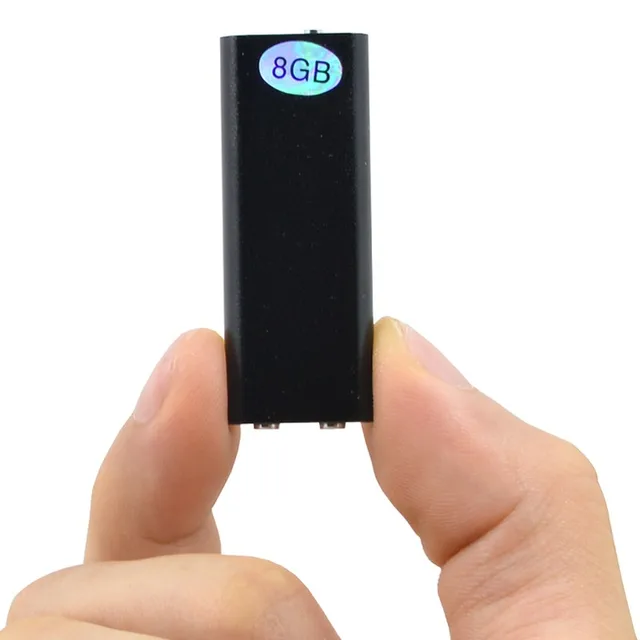 CHIPAL Voice Recorder Global Smallest 8GB Professional Recorder Digital Audio Mini Dictaphone + MP3 Player + USB Flash Drive
