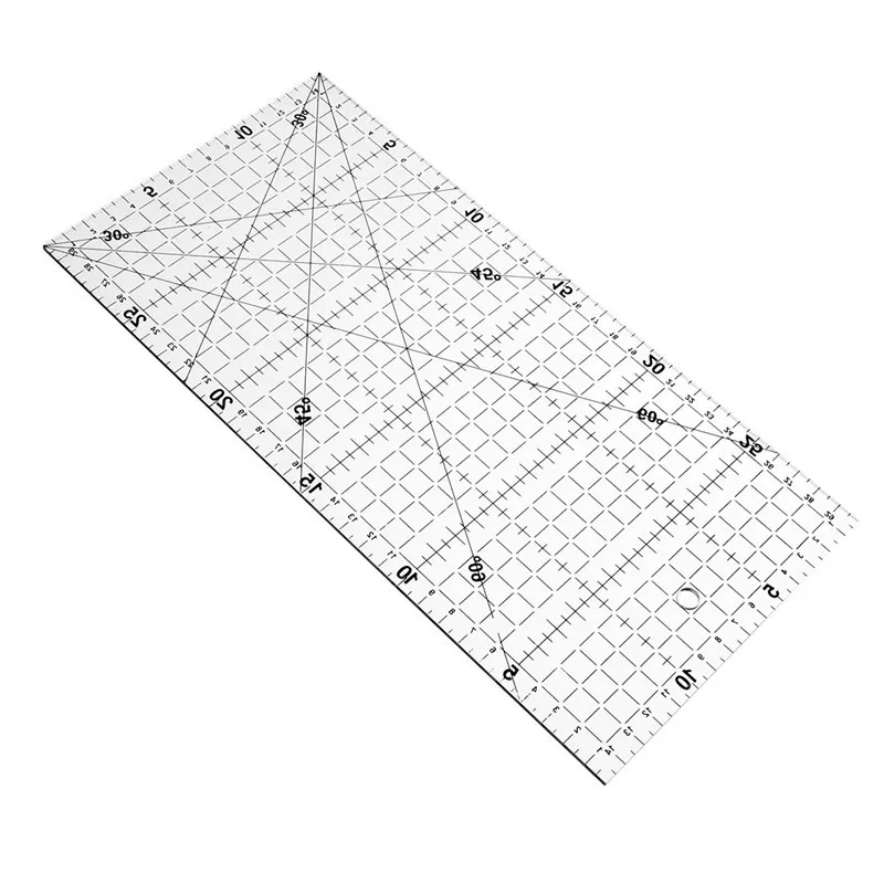 

15*30CM Sewing Patchwork Ruler Multifunction Transparent DIY Quilting Patchwork Drawing DIY Stationery Ruler Office Supplies