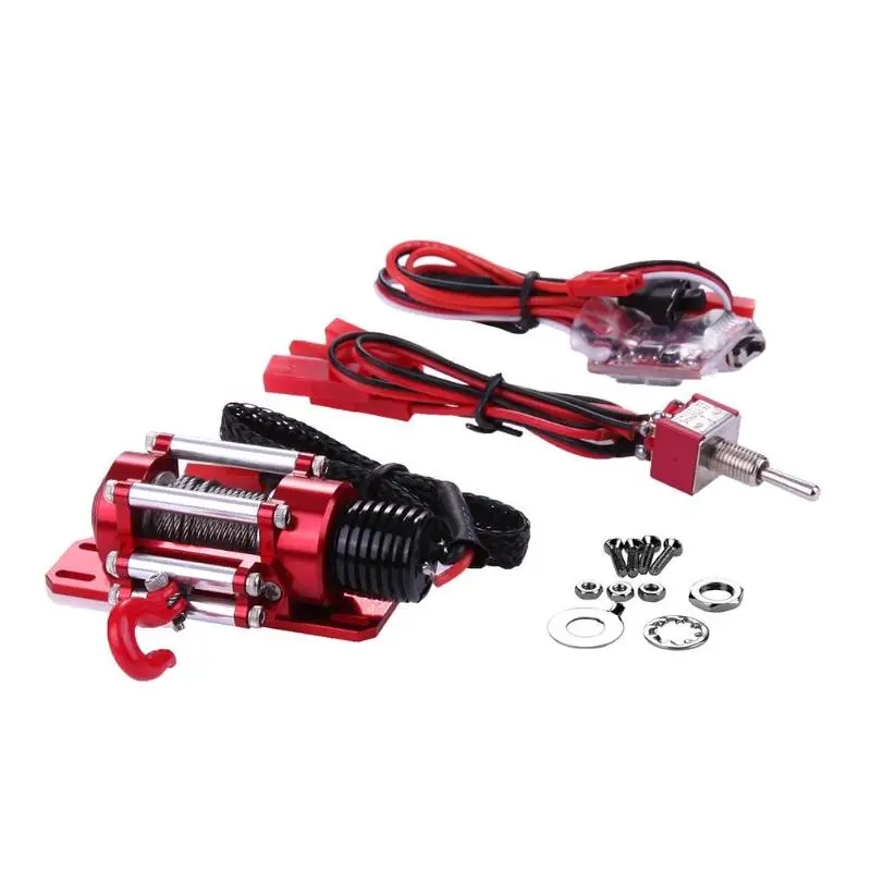 

3Racing Automatic Simulated Crawler WinchMini Metal Electric Winch for 1/10 RC Rock Crawler Traxxas TRX-4 Axial SCX10 D90