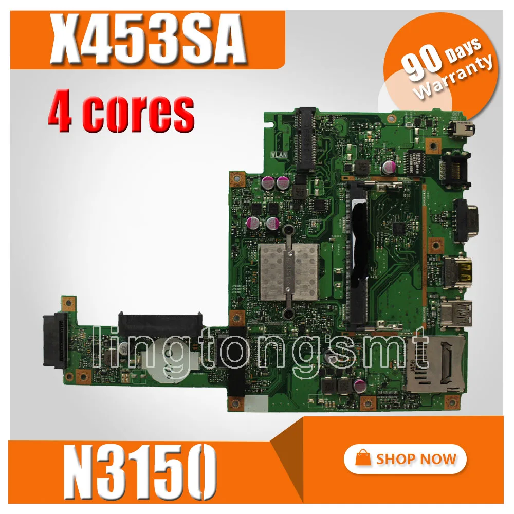 X453SA материнская плата N3150 4 ядра для For Asus X453S X453 ноутбука Тест 100% OK|Материнские