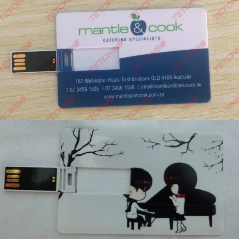 Творческие Индивидуальные Карты USB Flash Drive Водонепроницаемый Кредитной Pen 4 ГБ 8GB16GB