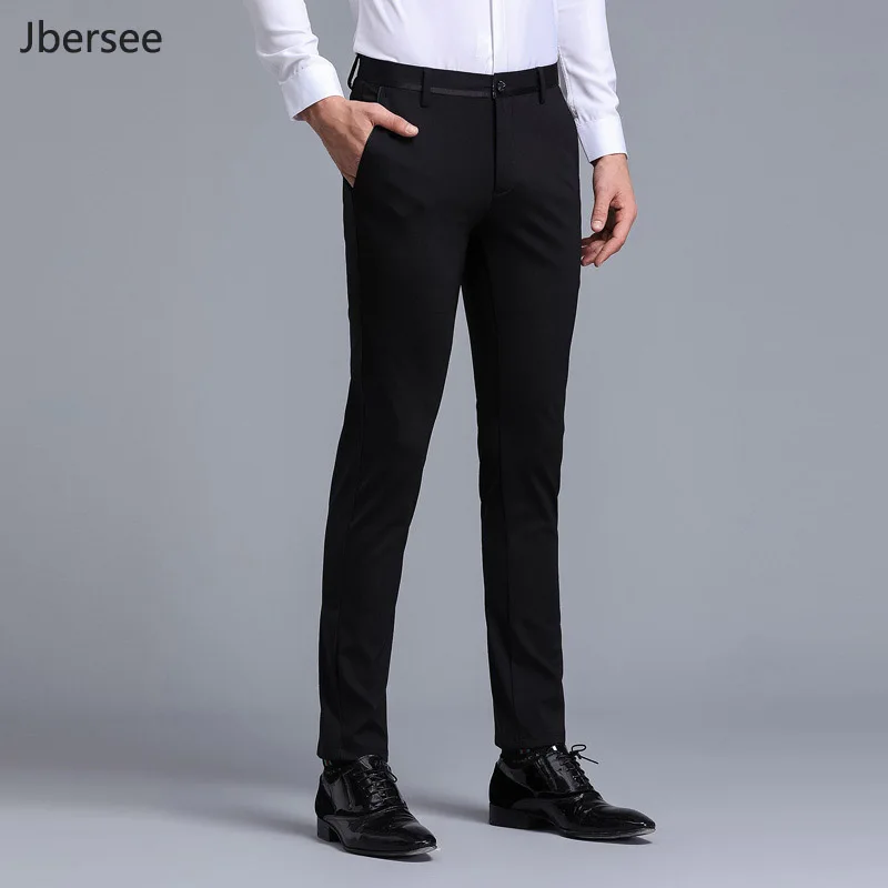 Brand Men Dress Pants Formal Pants Slim 