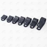100PCS 16mm R-Type Nylon Cable Clamp 5/8" black R-Type Cable Clamp Cable Clips Free Shipping R-3.3 5.3 6.4 8.4 10.4 13.2 16 1