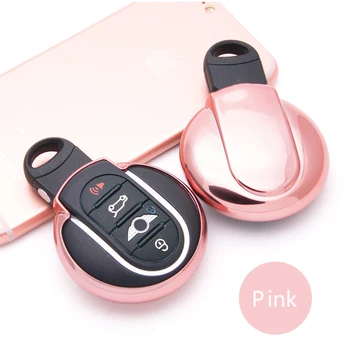 

New TPU Car Key Case Cover For BMW MINI Cooper S R50 R53 F54 F55 F56 Smart Car Key Shell Keychain Holder Car Styling Accessories