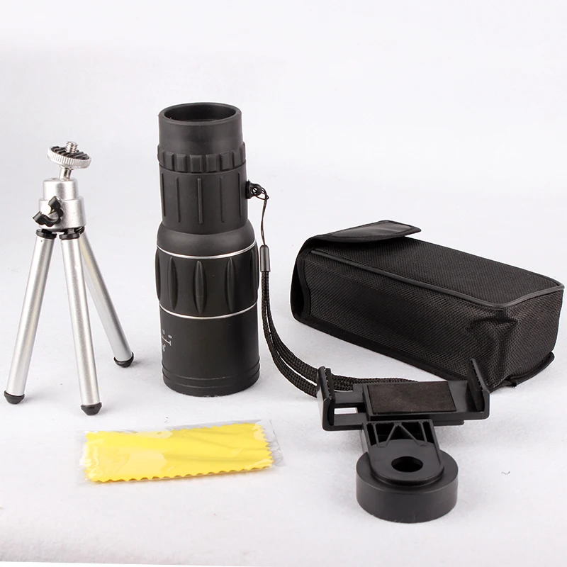 Cena 16x52 Dual Focus monokularowy Spotting zoom teleskopowy soczewka optyczna lornetka powłoka soczewki polowanie optyczny zakres klips do telefonu