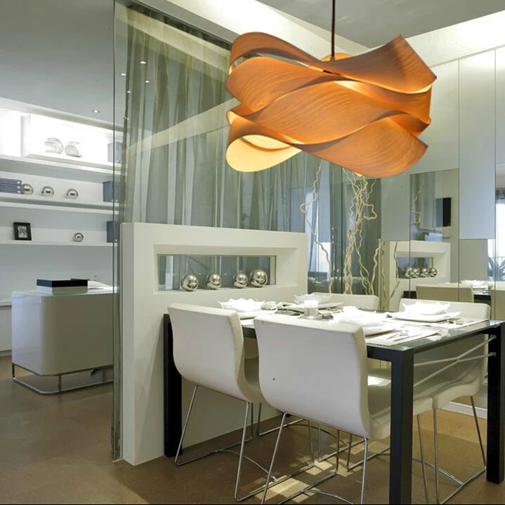 Современный деревянный подвесной светильник от испанского дизайнера, подвесной светильник для спальни, белая подвеска, деревянные подвесные лампы, подвесной светильник