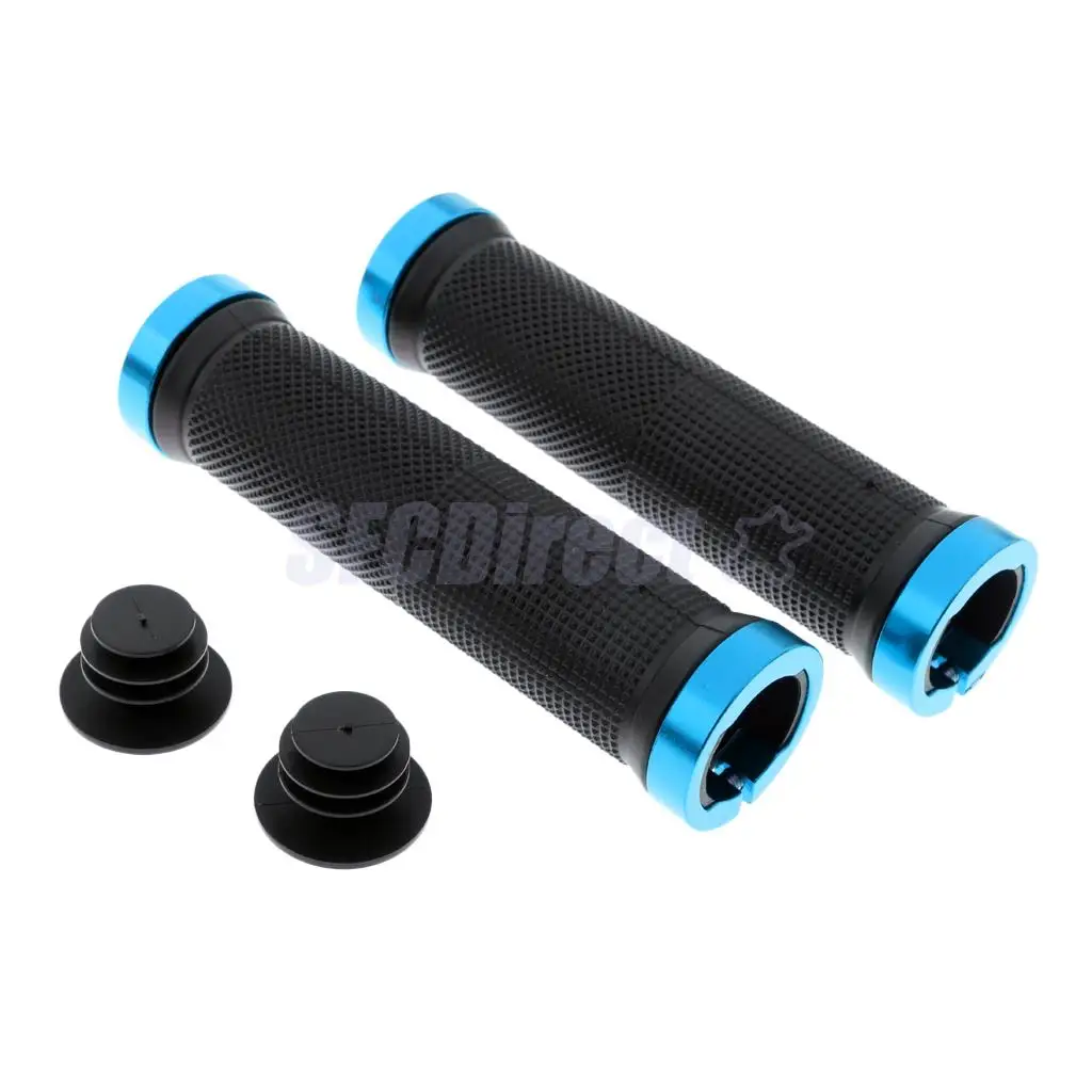 1 Pair Handlebar Grips Bicycle MTB BMX Road Mountain Bike Handle Double Lock on Stainless Steel Bike Handlebar Hand Cover