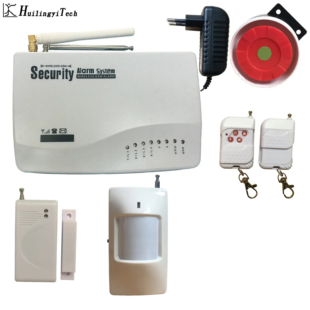 

Free shipping Intercom home security wireless GSM SMS alarm system 2 year warranty ,multiple language manual