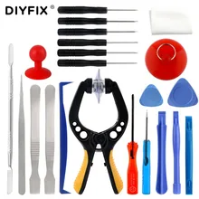 DIYFIX 22 в 1, инструменты для открывания, металлическая отвертка, отвертка для смартфона, разборка, ремонтные инструменты, набор для iPhone, samsung, набор ручных инструментов