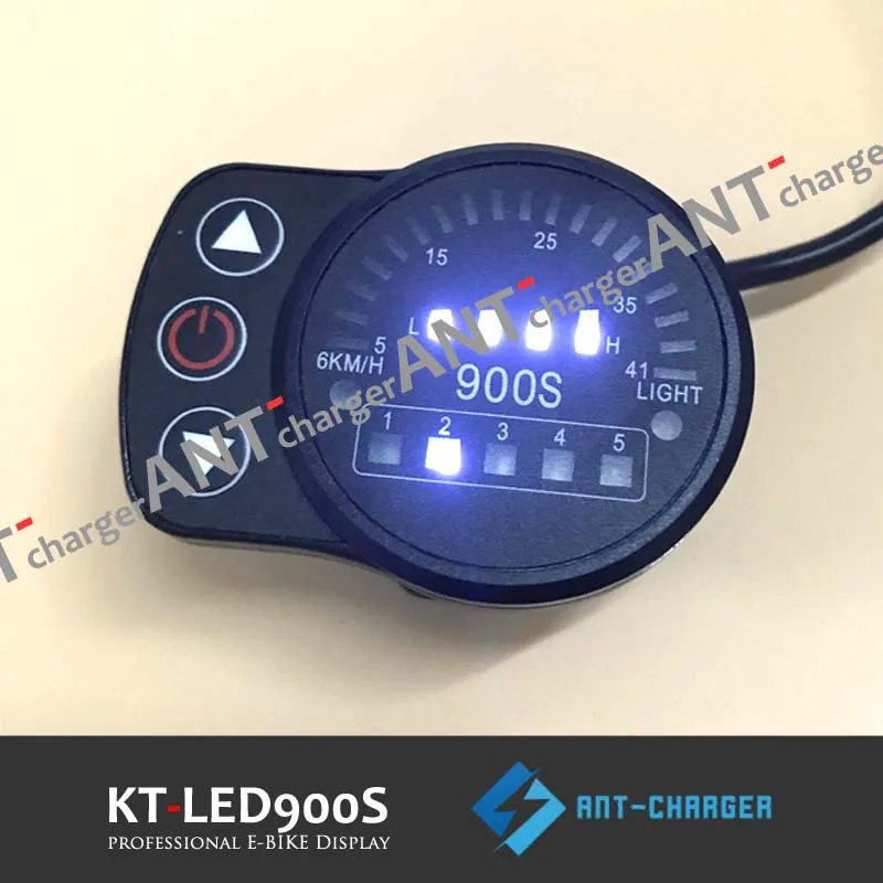 Электрический велосипед 24 В/36 В/48 В KT LED 900S светодиодный дисплей интеллектуальный