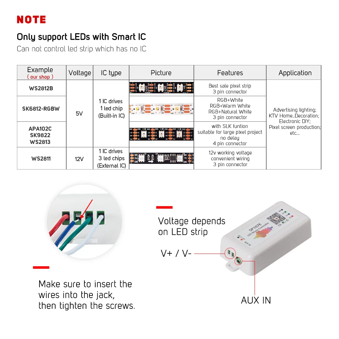 SP107E светодио дный контроллер WI-FI Bluetooth Pixel IC SPI музыки по телефону приложение для LPD8806 WS2812 SK6812 SK9822 RGBW APA102 полосы DC5-24V