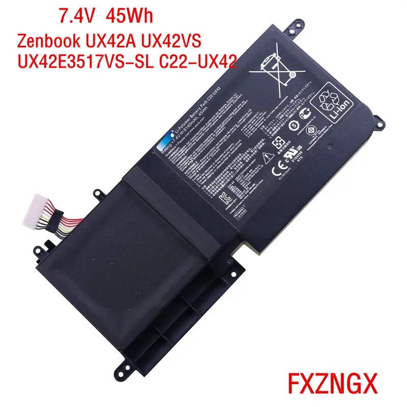 

7.4V 45Wh New C22-UX42 Laptop Battery for Asus Zenbook UX42A UX42VS UX42E3517VS-SL UX42E3537VS-SL UX42E3317VS-SL