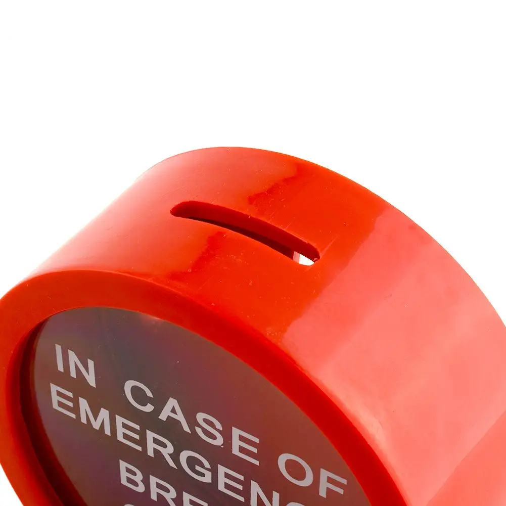 Novelty Safe Red Money Box In Case Of Emergency Coin Gadget Gift For Kids