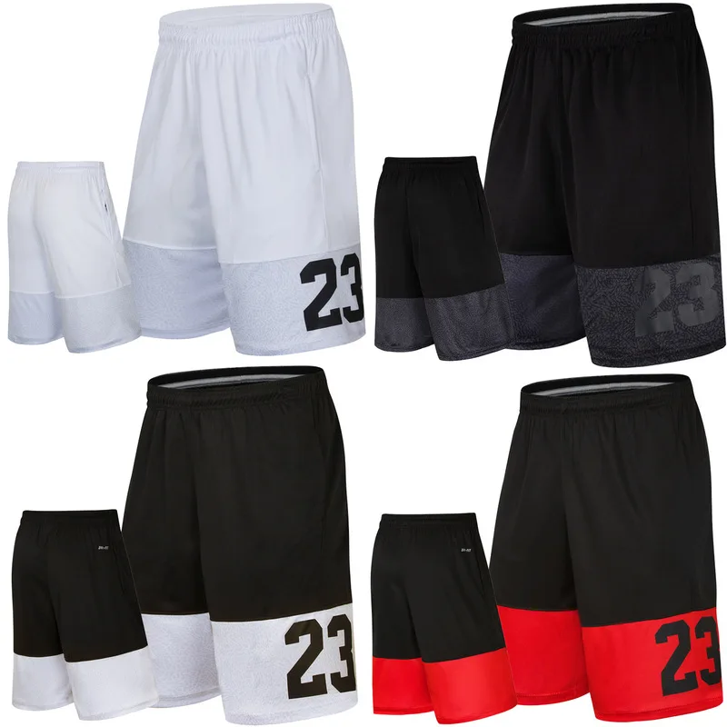 

Wholesale new shorts men's basketball shorts quick-drying large size loose over the knee five running training shorts summer