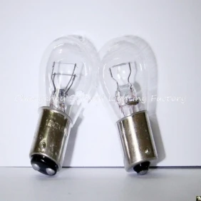 

GOOD! brake bulb12V 21W/5W flat foot double wire point qc014 10pcs