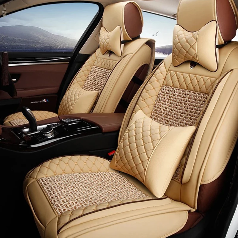Универсальные кожаные чехлы для автомобильных сидений Volvo XC60 XC90 S60L S90 V40 V60 S60 V70 s40