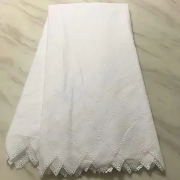 

White lace fabrics cotton swiss voile lace in switzerland nigerian lace fabrics for women 5yards PL-53