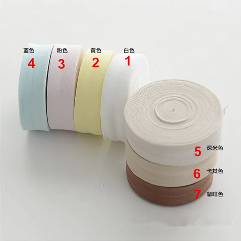 

10 meters spandex elastic wrapping strips,seam tape, Diy handmade cloth, bag webbing strip border 2cm width CR14-AC51