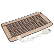 Infrared Heated Tourmaline/Germanium Stone Flat Mat Mattress heating magnetic physical therapy Massage Tourmaline Mat 45X80cm tourmaline mattress electric heating tourmaline seat thermal mat natural stone butt relax far infrared therapy massage