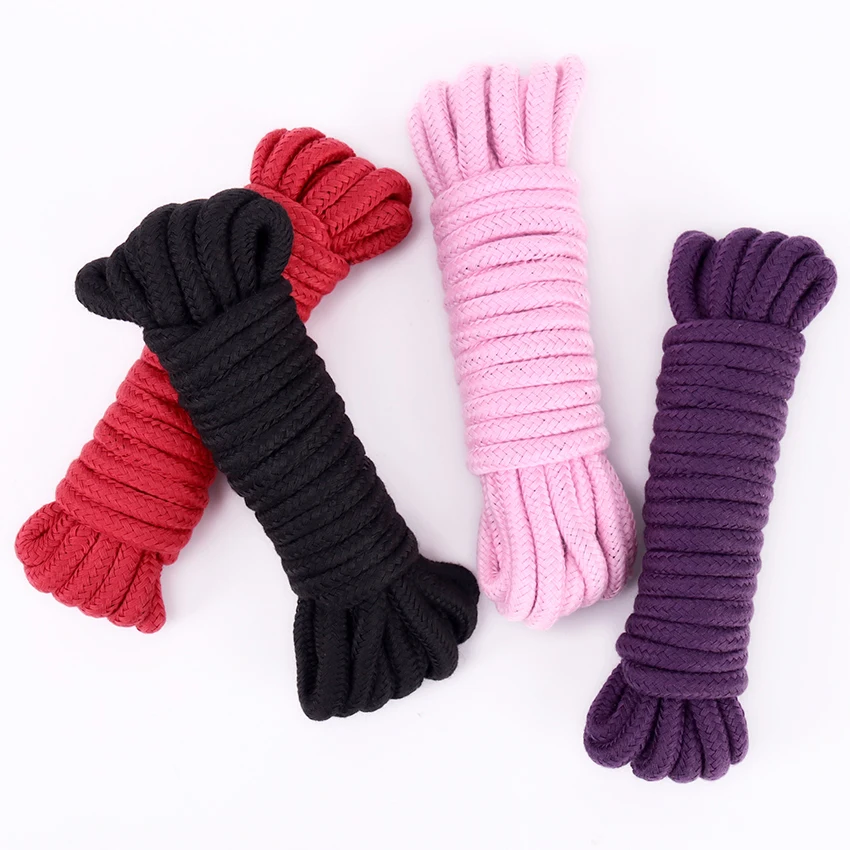 5M SM cuerda SM Bondage cuerda producto sexual para adultos Femdom Bondage sexo cuerda de algodón para mujeres parejas juego_voghion.com