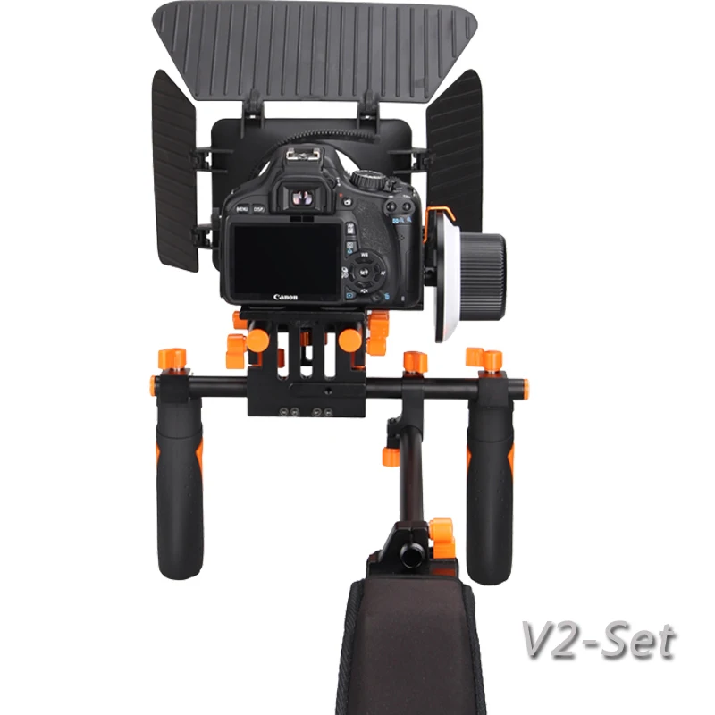 adjustable matte box shoulder mount bracket support dslr camera rig