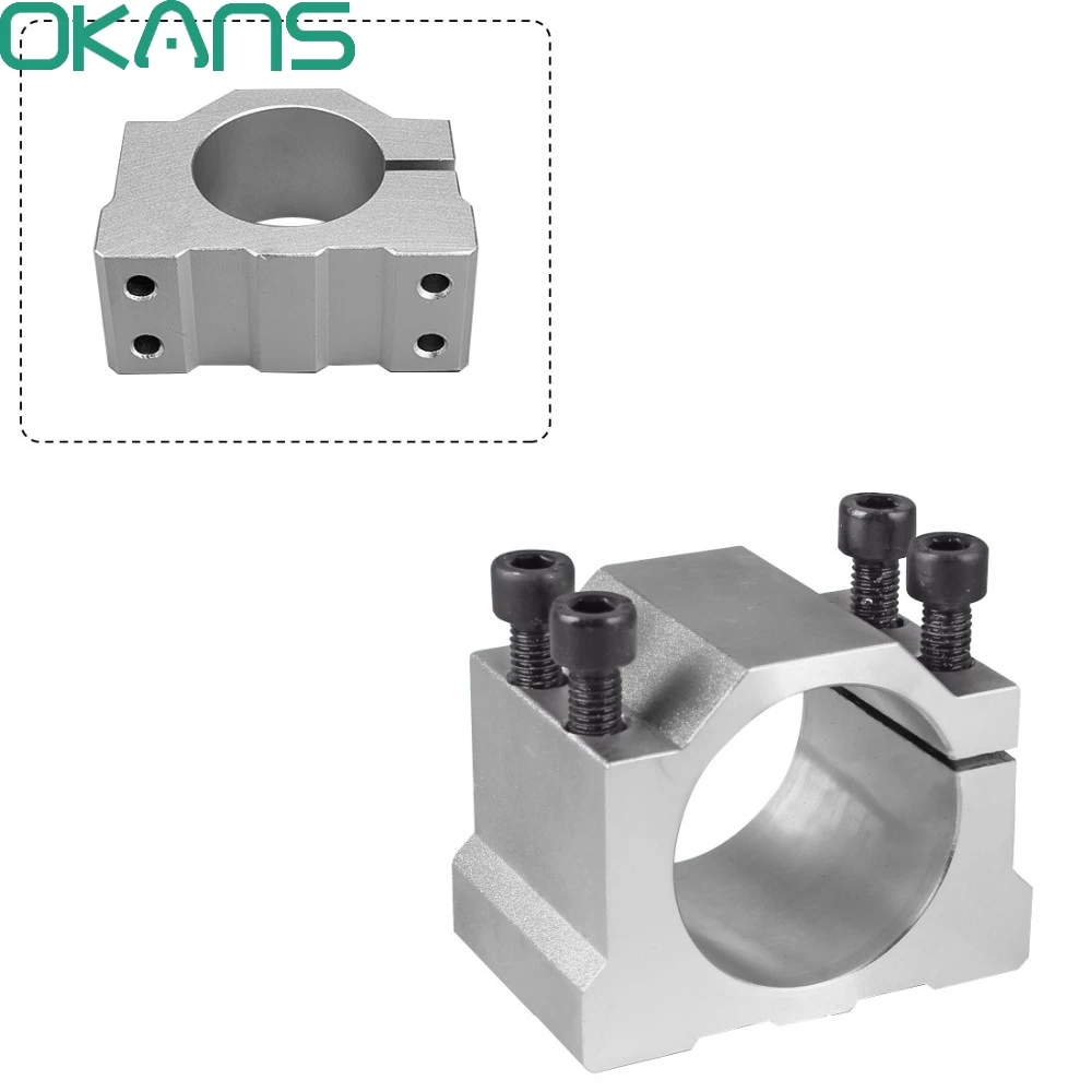 48 мм алюминиевый держатель фрезерный станок с ЧПУ шпиндель литой алюминиевый шпиндель зажим Кронштейн/приспособление/jid/щипцы/держатель с винтом