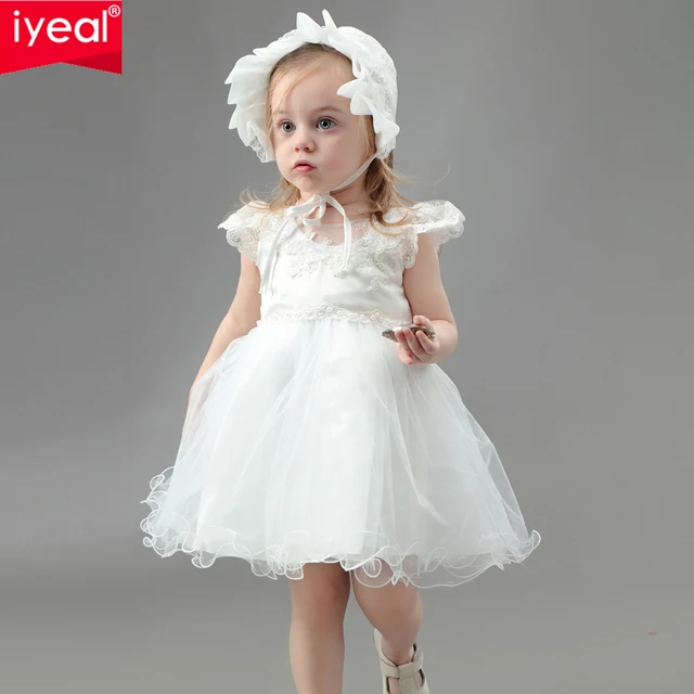 IYEAL Brand Toddler Girls Princess Baptism Dresses With